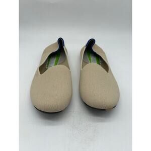 Rothys The Slip-On Flats Women’s Size 9.5 Beige Knit Sustainable Shoes